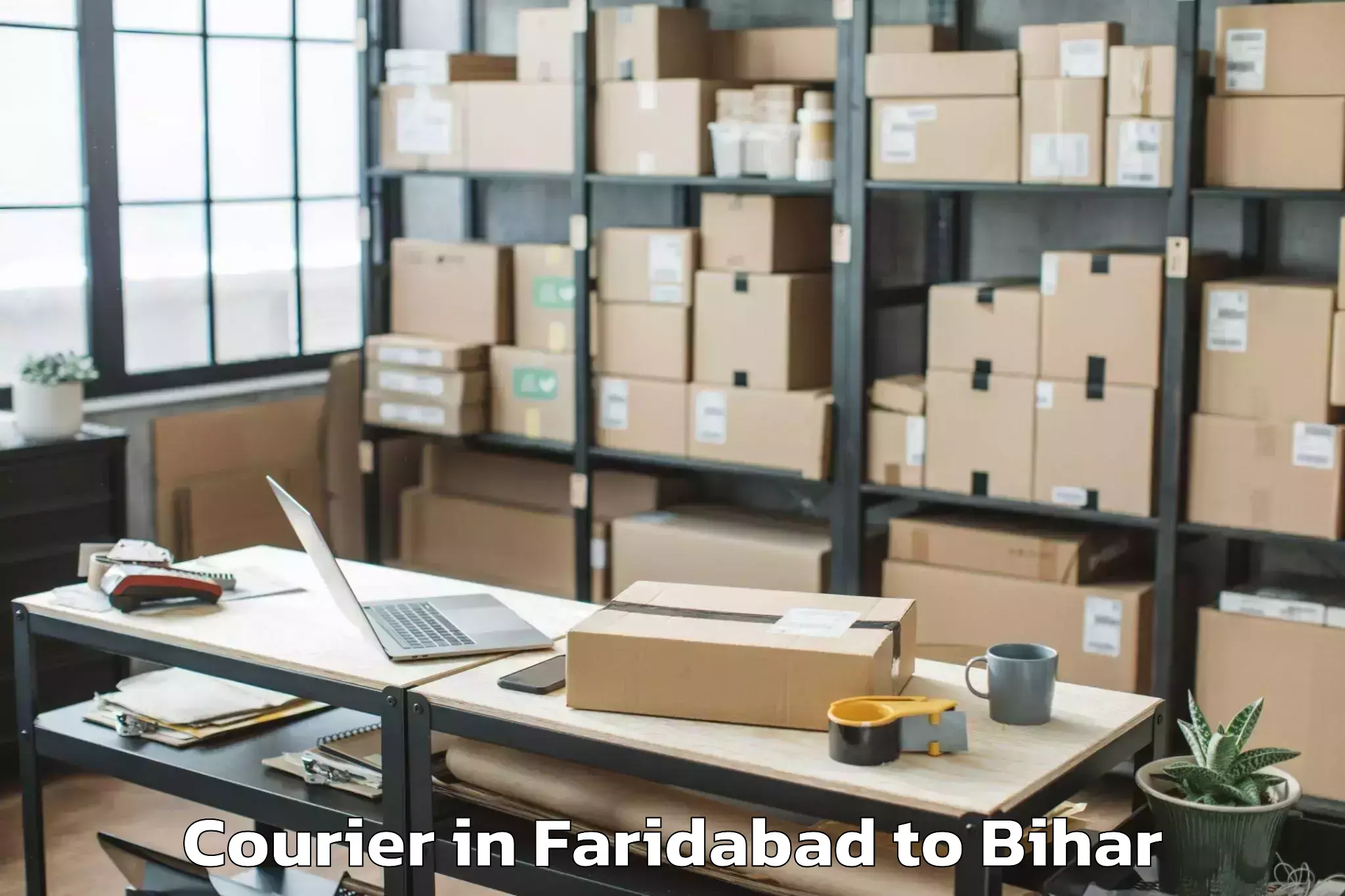 Faridabad to Bagaha Courier